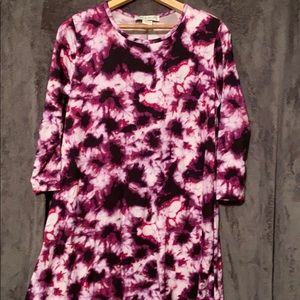 Jamie & Layla Med blk purple dress